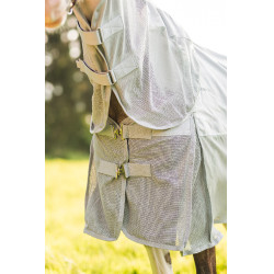 Couverture imperméable anti-mouches Horze Nevada Gris brillant Couverture imperméable anti-mouches Horze Nevada Gris brillant