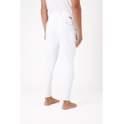 Pantalon à basanes silicone Horze Grand Prix homme Blanc