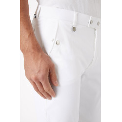 Pantalon à basanes silicone Horze Grand Prix homme Blanc