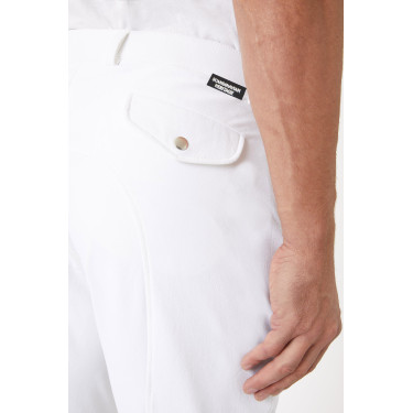 Pantalon à basanes silicone Horze Grand Prix homme Blanc Pantalon à basanes silicone Horze Grand Prix homme Blanc