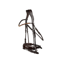 Bridon anatomique Clermont Horze Marron foncé Bridon anatomique Clermont Horze Marron foncé