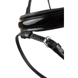 Bridon anatomique Grayson Horze à strass Noir / noir