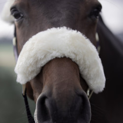 Licol Laurier Horze mouton véritable Bleu marine foncé Licol Laurier Horze mouton véritable Bleu marine foncé