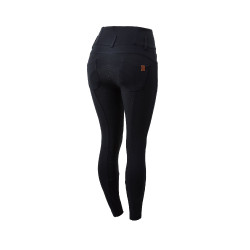 Pantalon d'équitation taille haute Tara silicone fond intégral femme Horze Bleu marine foncé Pantalon d'équitation taille haute Tara silicone fond intégral femme Horze Bleu marine foncé