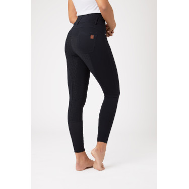 Paardrijbroek met hoge taille Tara siliconen full grip dames Horze Paardrijbroek met hoge taille Tara siliconen full grip dames Horze