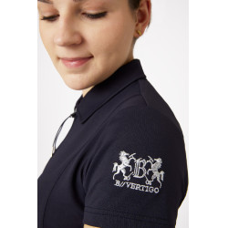Polo de concours manches courtes Claudine femme B Vertigo Bleu marine foncé Polo de concours manches courtes Claudine femme B Vertigo Bleu marine foncé