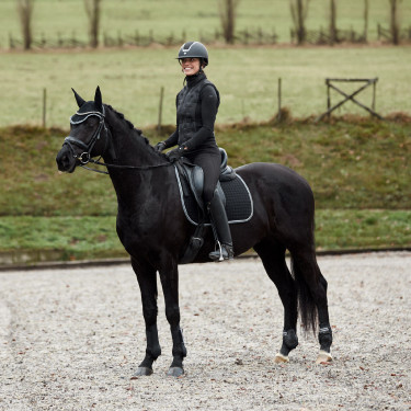 Dressuur zadeldek Adepto Horze Zwart