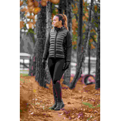 Ultra-lichte mouwloze paardrijbodywarmer B Vertigo Sia dames Lievergroen