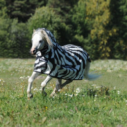 Couverture anti-mouches Bucas Buzz-Off Zebra Full Neck