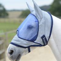 Bucas Buzz-Off Deluxe vliegenmasker met oren Blauw