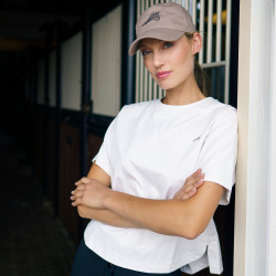 T-shirt en technologie Euro-Star Simona Ivoor Beige