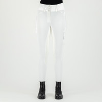 Pantalon d'équitation Euro-Star Aurelia Competition Grip Connect Full Blanc