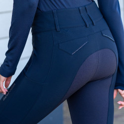 Euro-Star Aurelia Grip Connect Full rijbroek Nacht Marineblauw