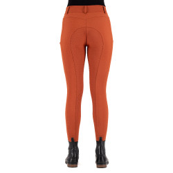 Pantalon d'équitation Euro-Star Empressive FullGrip Cinabre foncé Orange