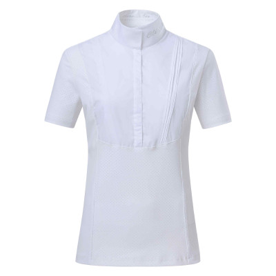 Polo de concours Euro-Star Amira Blanc optique