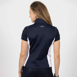 Mouwloze bodywarmer in tech HV Polo Mia Marine Marineblauw