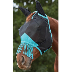 Weatherbeeta ComFiTec Deluxe Mesh vliegenmasker met oren en franjes