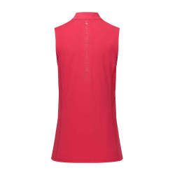 Polo in tech HV Polo Maxime zonder mouwen Viva Magenta Bordeaux