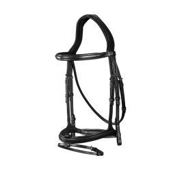 Bridon Sperriem Combinée Dy'on New English Collection Zwart