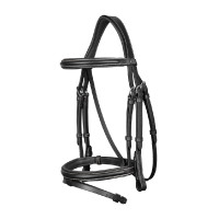 Bridon Muserolle Combinée Dy'on Noir Bridon Muserolle Combinée Dy'on Noir