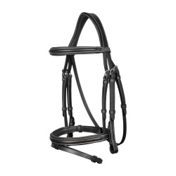 Bridon Muserolle Combinée Dy'on Noir Bridon Muserolle Combinée Dy'on Noir