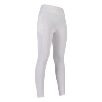 Legging Alice Kids fond intégral en silicone HKM Blanc