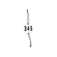 Numéros de tétière 3 chiffres réglable HKM Blanc Numéros de tétière 3 chiffres réglable HKM Blanc