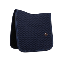 Tapis de selle Metal Chain Dressage Kentucky Marine Bleu marine