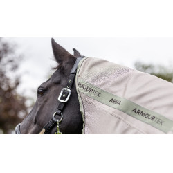 Couverture anti-mouches LeMieux Arika Armour-Tek Stone Gris