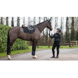 LeMieux Close Contact ProSorb 2-Pocket schokabsorberend zadeldek Zwart