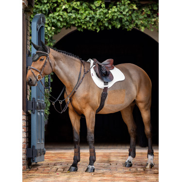 LeMieux schokdempend zadeldek mixte square ProSorb 2 Vakken Wit LeMieux schokdempend zadeldek mixte square ProSorb 2 Vakken Wit