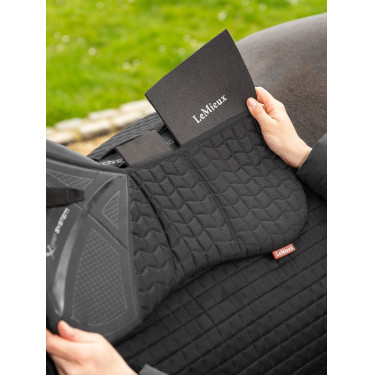 Amortisseur à cales LeMieux Quilted ProSorb 3 Poches Noir Amortisseur à cales LeMieux Quilted ProSorb 3 Poches Noir