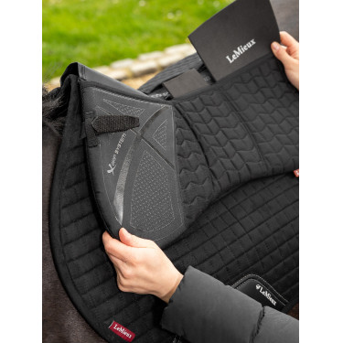 Amortisseur à cales LeMieux Quilted ProSorb 3 Poches Noir Amortisseur à cales LeMieux Quilted ProSorb 3 Poches Noir