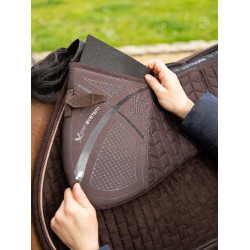 Amortisseur à cales LeMieux Quilted ProSorb 3 Poches Marron Amortisseur à cales LeMieux Quilted ProSorb 3 Poches Marron