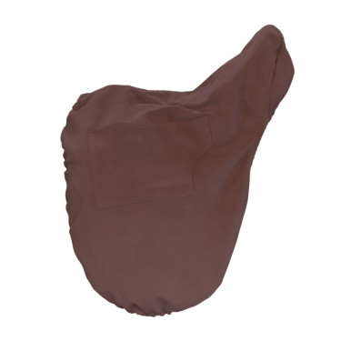 Housse de Selle avec plaque en or Kentucky Marron