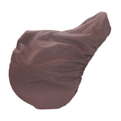 Housse de Selle avec plaque en or Kentucky Marron