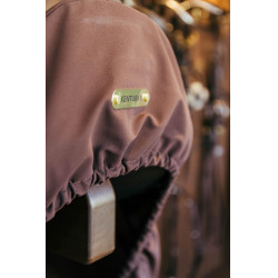 Housse de Selle avec plaque en or Kentucky Marron