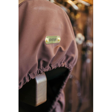 Housse de Selle avec plaque en or Kentucky Marron