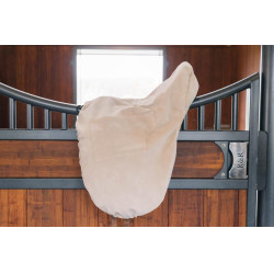 Housse de Selle avec plaque en or Kentucky Beige Housse de Selle avec plaque en or Kentucky Beige