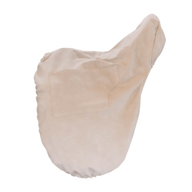 Housse de Selle avec plaque en or Kentucky Beige Housse de Selle avec plaque en or Kentucky Beige