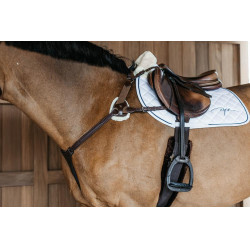 Borsttuig met 5 punten met elastieken New English Collection Dy'on Bruin