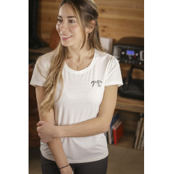 T-shirt Tecty Pénélope korte mouwen Ecru Wit