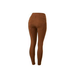 Paardrijbroek met hoge taille Tara siliconen full grip dames Horze