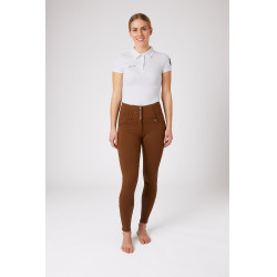 Pantalon d'équitation taille haute Tara silicone fond intégral femme Horze Marron foncé Pantalon d'équitation taille haute Tara silicone fond intégral femme Horze Marron foncé