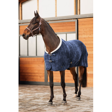 Lincoln fleece deken met nekrand van bont Horze Lincoln fleece deken met nekrand van bont Horze