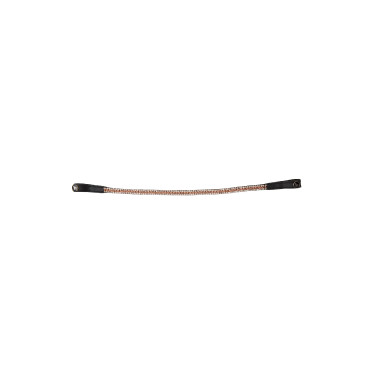 Frontal Horze Nancy Cristal avec frontal ligne Horze Noir / or rose
