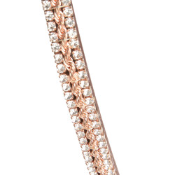 Frontal Horze Nancy Cristal met frontriem lijn Horze Bruin / roségoud