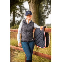 Tapis de selle mixte B Vertigo Amory avec monogramme brodé B Vertigo Marine foncé Bleu