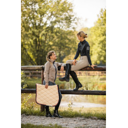 Tapis de selle mixte B Vertigo Amory avec monogramme brodé B Vertigo Teck beige Jaune Tapis de selle mixte B Vertigo Amory avec monogramme brodé B Vertigo Teck beige Jaune