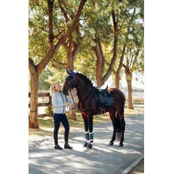 Tapis de selle de dressage Drew B Vertigo Marine foncé Bleu Tapis de selle de dressage Drew B Vertigo Marine foncé Bleu